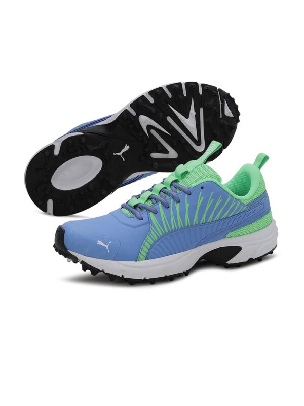 Men Blue & Green Cricket Square Shoes - Image 2
