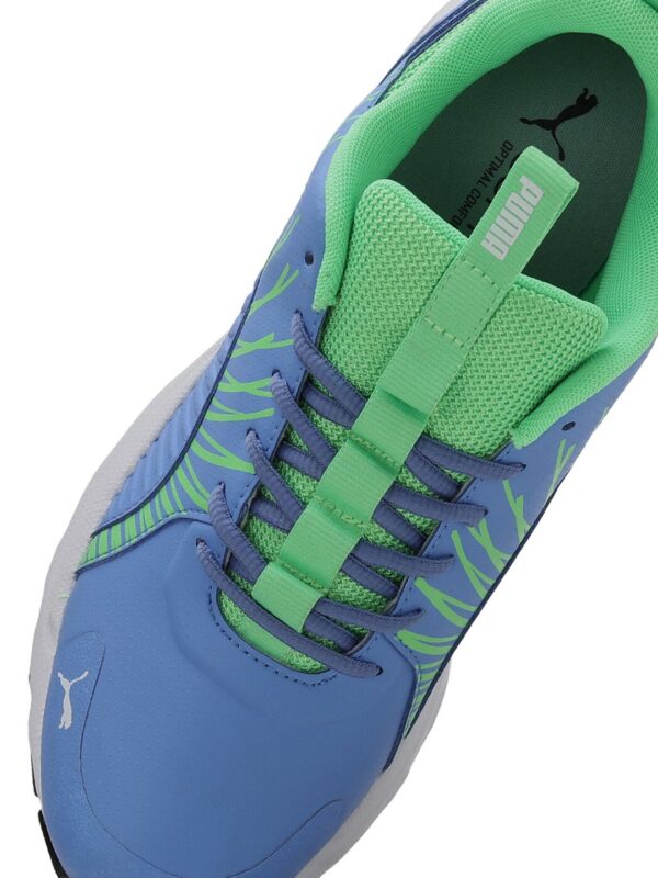 Men Blue & Green Cricket Square Shoes - Image 3